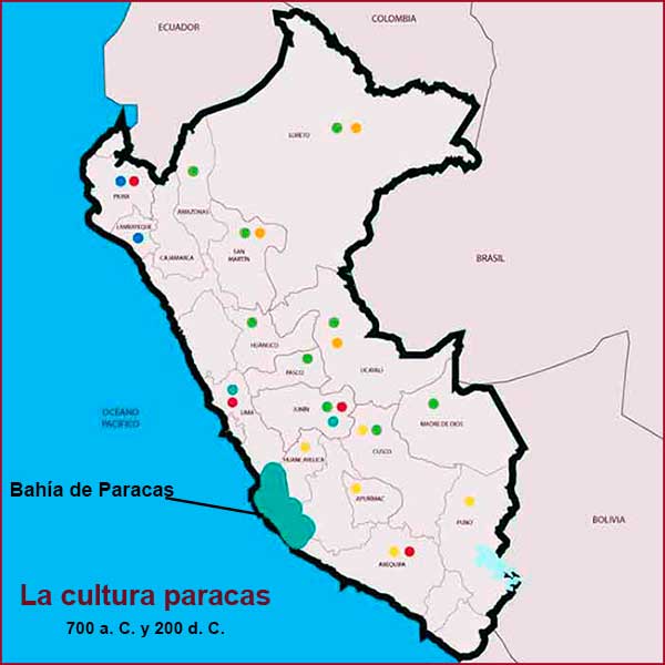 en dónde se desarrolló la cultura paracas